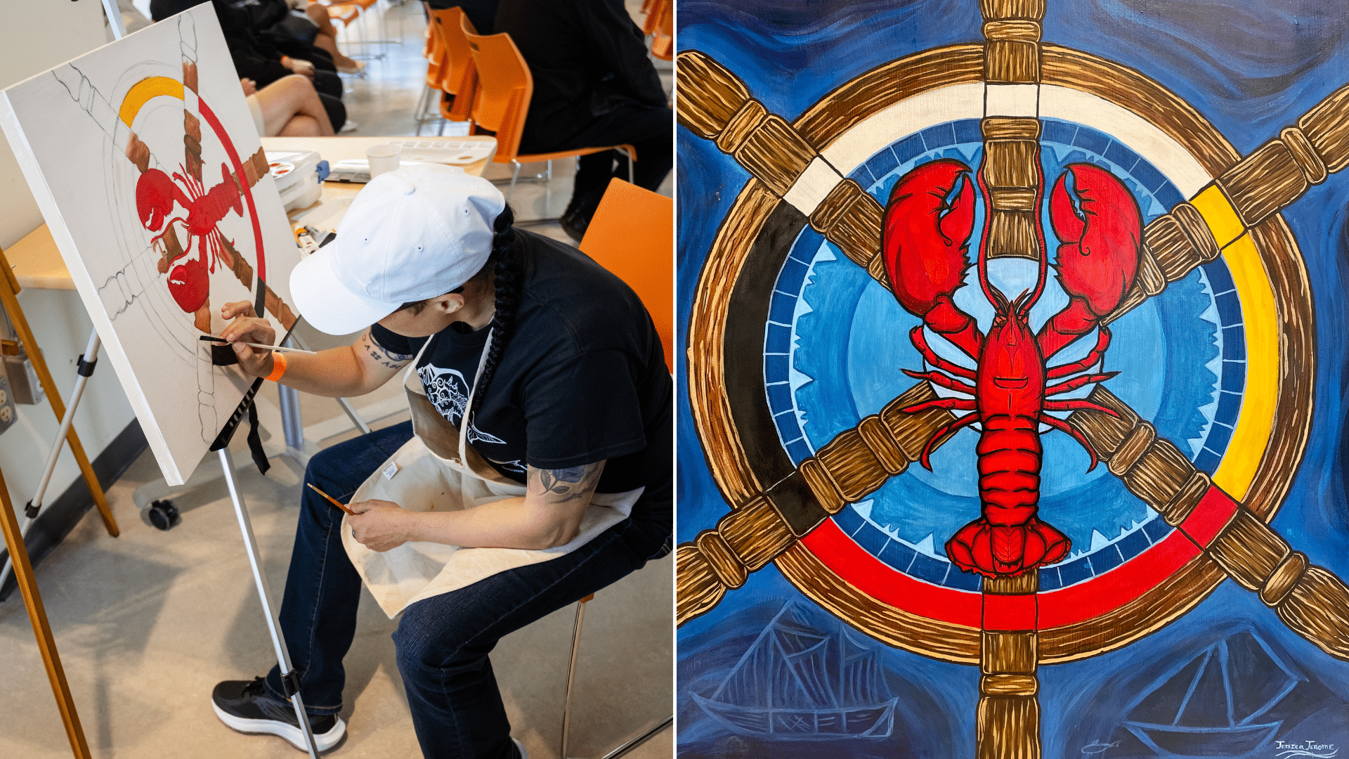 Indigenous Artist, Jessica Jerome, Captures Essence of COVE Demo Day 2024